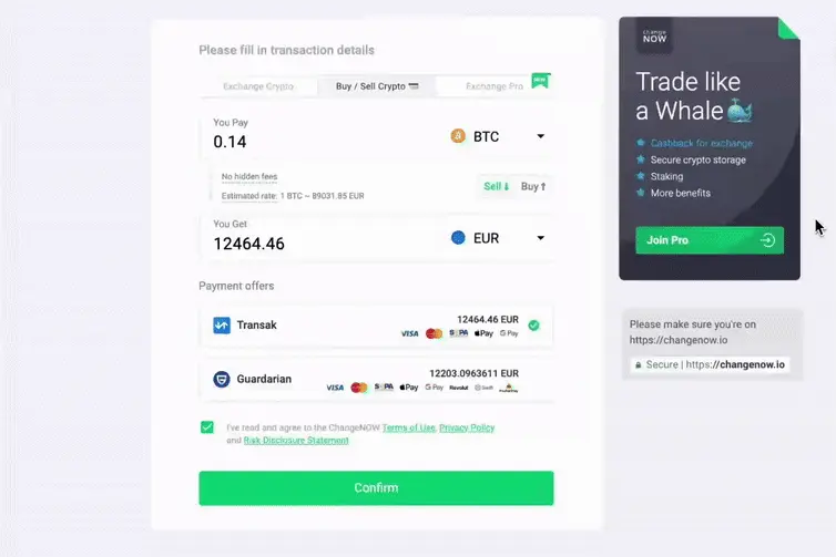 Example screen
